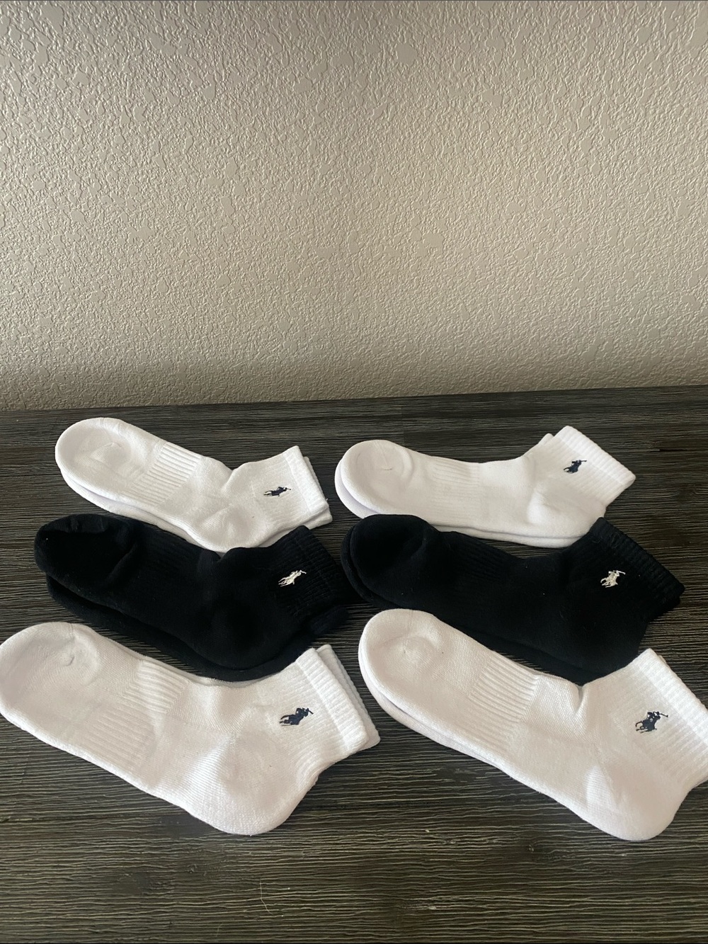 6 PACK OF POLO RALPH LAUREN ANKLE CUT SOCKS CLASSIC SPORT UNISEX